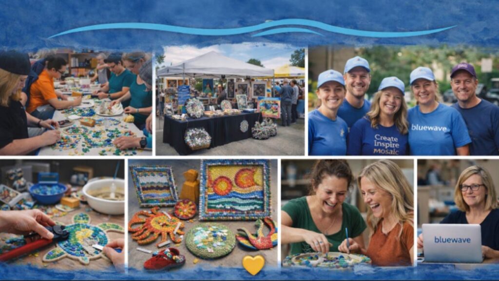 Blue Wave Mosaics - Behind the Scenes and Special Events