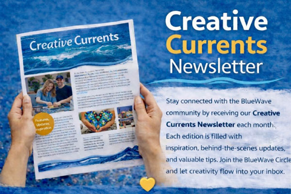 Blue Wave Mosaics - Creative Currents Newsletter